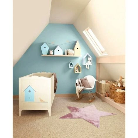 THEDECOFACTORY FLANELLE - <p>Tapis Forme étoile Extra-doux Rose 90x90 - Rose 4 THEDECOFACTORY FLANELLE - <p>Tapis Forme étoile Extra-doux Rose 90x90 - Rose – Image 4