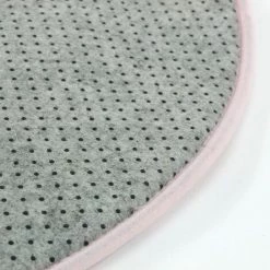 THEDECOFACTORY FLANELLE - <p>Tapis Forme Coeur Extra-doux Rose 90x85 - Rose -Tapis et paillasson Soldes 13246970 3