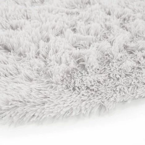 THEDECOFACTORY NEO YOGA - <p>Tapis Rond à Poils Longs Extra-doux Blanc Diam.90 - Blanc 3 THEDECOFACTORY NEO YOGA - <p>Tapis Rond à Poils Longs Extra-doux Blanc Diam.90 - Blanc – Image 3