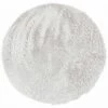 THEDECOFACTORY NEO YOGA - <p>Tapis Rond à Poils Longs Extra-doux Blanc Diam.120 - Blanc
