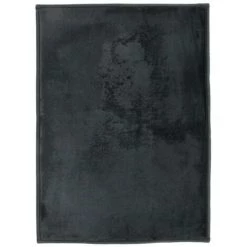 THEDECOFACTORY FLANELLE - <p>Tapis Aspect Velours Extra-doux Noir 120x170 - Noir