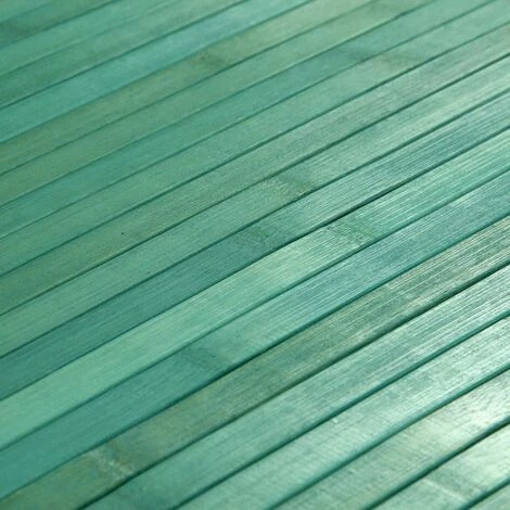THEDECOFACTORY SOLO BAMBOO - <p>Tapis En Bambou Larges Lattes Et Ganse Vert Bleu 180x120 - Bleu 3 THEDECOFACTORY SOLO BAMBOO - <p>Tapis En Bambou Larges Lattes Et Ganse Vert Bleu 180x120 - Bleu – Image 3