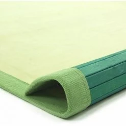 THEDECOFACTORY SOLO BAMBOO - <p>Tapis En Bambou Larges Lattes Et Ganse Vert Bleu 180x120 - Bleu 7 THEDECOFACTORY SOLO BAMBOO - <p>Tapis En Bambou Larges Lattes Et Ganse Vert Bleu 180x120 - Bleu -Tapis et paillasson Soldes 13247234 4