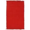 THEDECOFACTORY SIMPLY COTON - <p>Tapis 100% Coton Rouge 50x80 - Rouge