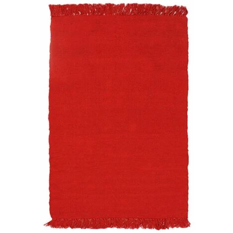 THEDECOFACTORY SIMPLY COTON - <p>Tapis 100% Coton Rouge 50x80 - Rouge 1 THEDECOFACTORY SIMPLY COTON - <p>Tapis 100% Coton Rouge 50x80 - Rouge