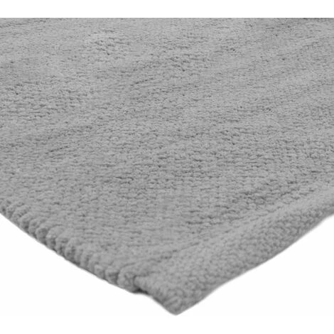 THEDECOFACTORY CHENILLE - <p>Tapis En Coton Extra-doux Gris 85x55 - Gris 2 THEDECOFACTORY CHENILLE - <p>Tapis En Coton Extra-doux Gris 85x55 - Gris – Image 2