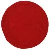 THEDECOFACTORY TAMTAM - <p>Tapis En Coton Effet Cordage Rouge Diam.70 - Rouge