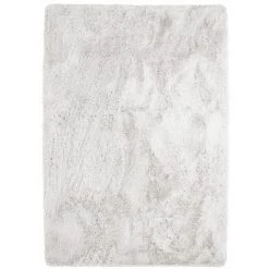 THEDECOFACTORY NEO YOGA - <p>Tapis à Poils Longs Extra-doux Blanc 160x230 - Blanc