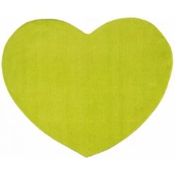 THEDECOFACTORY AMOUR - <p>Tapis En Forme De Coeur Anis Diam.70 - Vert
