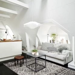 THEDECOFACTORY ARMONI - <p>Tapis à Poils Courts à Motifs Losanges Gris 120x170 - Gris -Tapis et paillasson Soldes 13248126 5