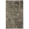 THEDECOFACTORY VALENCIA - <p>Tapis à Poils Longs Bi-colore Marron Et Blanc 60x110 - Marron