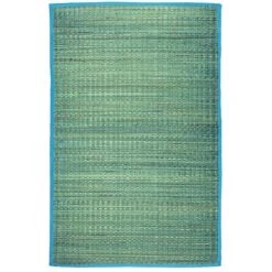 THEDECOFACTORY UNITED - <p>Tapis En Jonc De Mer Bleu 70x110 - Bleu