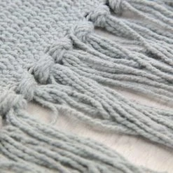 THEDECOFACTORY SIMPLY COTON - <p>Tapis 100% Coton Bleu Gris 50x80 - Bleu -Tapis et paillasson Soldes 13248823 4