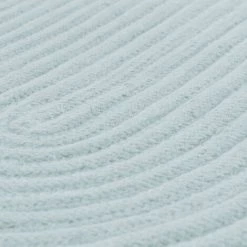 THEDECOFACTORY TAM TAM - <p>Tapis En Coton Réversible Effet Cordage Bleu Clair 50x80 - Bleu -Tapis et paillasson Soldes 13248829 3