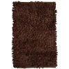 THEDECOFACTORY POLAIRE - <p>Tapis à Froufrous Marron 55x85 - Marron