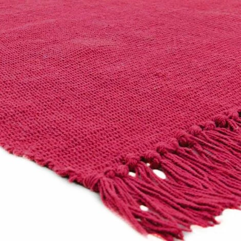 THEDECOFACTORY SIMPLY COTON - <p>Tapis 100% Coton Framboise 60x120 - Rose 2 THEDECOFACTORY SIMPLY COTON - <p>Tapis 100% Coton Framboise 60x120 - Rose – Image 2