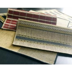 THEDECOFACTORY SUVA - <p>Tapis Tissé Carrés De Différents Motifs Marron 60x110 - Marron -Tapis et paillasson Soldes 13248953 5
