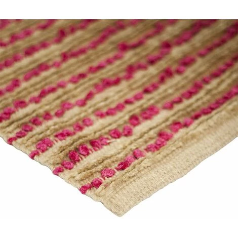 THEDECOFACTORY STABILO LIGNE - <p> Tapis Bi-texture Beige Et Fuschia 60x90 - Rose 2 THEDECOFACTORY STABILO LIGNE - <p> Tapis Bi-texture Beige Et Fuschia 60x90 - Rose – Image 2