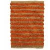 THEDECOFACTORY STABILO - <p>Tapis Bi-texture Beige Et Orange 60x90 - Orange