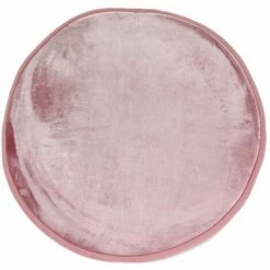 THEDECOFACTORY FLANELLE - <p>Tapis Rond Extra-doux Rose Diam.70 - Rose