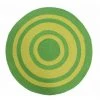 THEDECOFACTORY TAMTAM - <p>Tapis En Coton Effet Cordage Bi-colore Vert Diam.70 - Vert