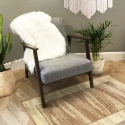 THEDECOFACTORY COTTAGE - <p>Tapis Réversible Ondes Abstraites Beige-marron 110x60 - Marron -Tapis et paillasson Soldes 13249043 4