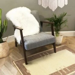 THEDECOFACTORY COTTAGE - <p>Tapis Réversible Cadre Marron Et Beige 110x60 - Marron -Tapis et paillasson Soldes 13249044 4