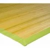 THEDECOFACTORY SOLO BAMBOO - <p>Tapis En Bambou Larges Lattes Et Ganse Anis 120x70 - Vert