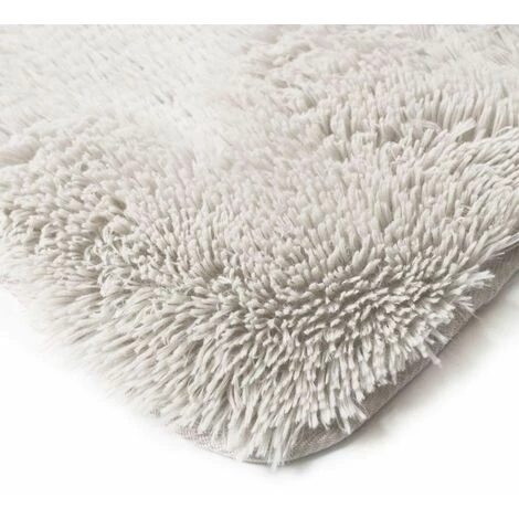 THEDECOFACTORY NEO YOGA - <p>Tapis à Poils Longs Extra-doux Blanc 80x180 - Blanc 3 THEDECOFACTORY NEO YOGA - <p>Tapis à Poils Longs Extra-doux Blanc 80x180 - Blanc – Image 3