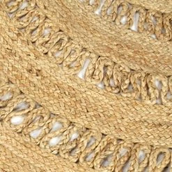 VidaXL Tapis Fait à La Main Jute Tressée 120 Cm - Brun -Tapis et paillasson Soldes 13390811 5