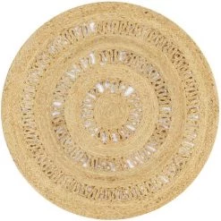 VidaXL Tapis Fait à La Main Jute Tressée 90 Cm - Brun