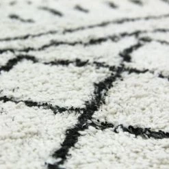 THEDECOFACTORY BERBERE ETHNO - <p>Tapis En Coton Motifs Ethniques écru Naturel 70x110 - Beige -Tapis et paillasson Soldes 13525297 3