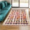 UNAMOURDETAPIS 40x60 - Tapis Berbère Salon 40x60 Cm Entrée Interieur Multicolore Adapté Au Chauffage Par Le Sol - Multicolore
