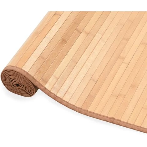 VidaXL Tapis En Bambou 100 X 160 Cm Marron - Brun 2 VidaXL Tapis En Bambou 100 X 160 Cm Marron - Brun – Image 2