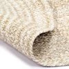 Tapis Fait à La Main Jute Blanc Et Naturel 90 Cm VidaXL