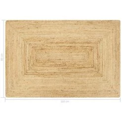 Tapis Fait à La Main Jute Naturel 80x160 Cm VidaXL -Tapis et paillasson Soldes 13967615 5