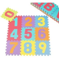 OOBEST Puzzle Tapis Mousse Bébé, 36 Pièces, Tapis De Jeu Très Résistant Pour Enfants, Alphabets & Chiffres(32x32cm) -Tapis et paillasson Soldes 13976343 3