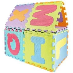 OOBEST Puzzle Tapis Mousse Bébé, 36 Pièces, Tapis De Jeu Très Résistant Pour Enfants, Alphabets & Chiffres(32x32cm) -Tapis et paillasson Soldes 13976343 4