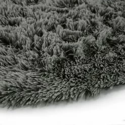 THEDECOFACTORY NEO YOGA - <p>Tapis Rond à Poils Longs Extra-doux Gris Foncé Diam.120 - Gris Foncé 6 THEDECOFACTORY NEO YOGA - <p>Tapis Rond à Poils Longs Extra-doux Gris Foncé Diam.120 - Gris Foncé -Tapis et paillasson Soldes 14033445 3