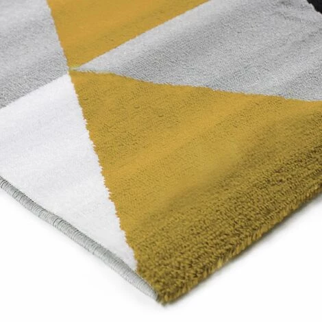 THEDECOFACTORY GEO SCANDI - <p>Tapis Toucher Laineux Motif Triangles Jaune 120x170 - Jaune 3 THEDECOFACTORY GEO SCANDI - <p>Tapis Toucher Laineux Motif Triangles Jaune 120x170 - Jaune – Image 3