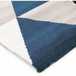 THEDECOFACTORY GEO SCANDI - <p>Tapis Toucher Laineux Motif Triangles Bleu 80x150 - Bleu 6 THEDECOFACTORY GEO SCANDI - <p>Tapis Toucher Laineux Motif Triangles Bleu 80x150 - Bleu -Tapis et paillasson Soldes 14033717 3