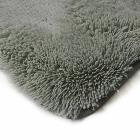 THEDECOFACTORY NEO YOGA - <p>Tapis à Poils Longs Extra-doux Gris Clair 80x180 - Gris Clair 3 THEDECOFACTORY NEO YOGA - <p>Tapis à Poils Longs Extra-doux Gris Clair 80x180 - Gris Clair – Image 3