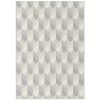 DÉCOWEB Tapis Design Essenza Grège - Cubes 3D - 120 X 170 Cm