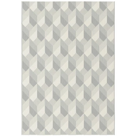 DÉCOWEB Tapis Design Essenza Grège - Cubes 3D - 120 X 170 Cm 1 DÉCOWEB Tapis Design Essenza Grège - Cubes 3D - 120 X 170 Cm