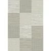 DÉCOWEB Tapis Moderne Prisma Grège - Carrés - 120 X 170 Cm