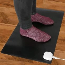 PrimeMatik - Tapis Et Surface Chauffante Moquette Thermique Pour Bureau Sol Et Pieds 60 X 36 Cm 85W Noir -Tapis et paillasson Soldes 14661823 5