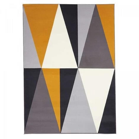 UNAMOURDETAPIS Tapis Salon 60x110 Cm Rectangulaire AF BIGTRI Gris Entrée Adapté Au Chauffage Par Le Sol - Gris 2 UNAMOURDETAPIS Tapis Salon 60x110 Cm Rectangulaire AF BIGTRI Gris Entrée Adapté Au Chauffage Par Le Sol - Gris – Image 2