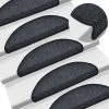 VIDAXL Tapis D'escalier 15 Pcs Anthracite 56x17x3 Cm