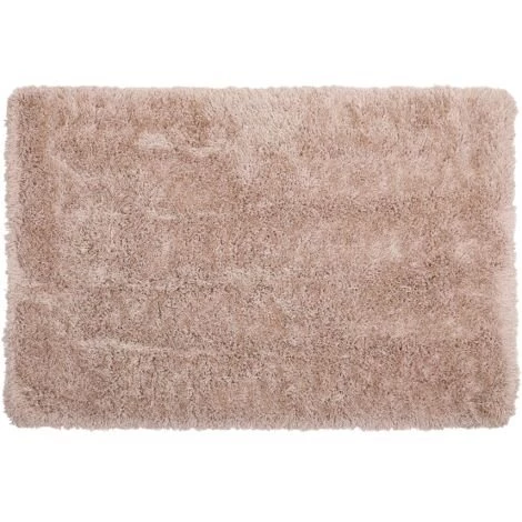 BELIANI Tapis En Tissu Beige 200x140cm - Beige 1 BELIANI Tapis En Tissu Beige 200x140cm - Beige