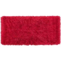 BELIANI Tapis En Tissu Rouge 150x80cm - Rouge